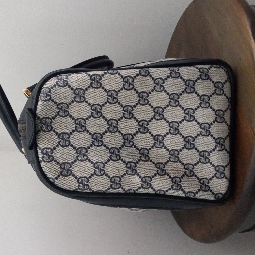 Authentic Vintage Gucci GG Monogram Supreme Sherry Web Ophidia Boston Doctor Bag - Picture 5 of 14